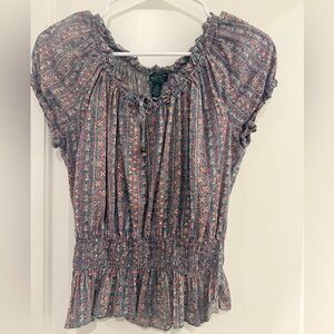 Ralph Lauren Multicolor Patterned Blouse